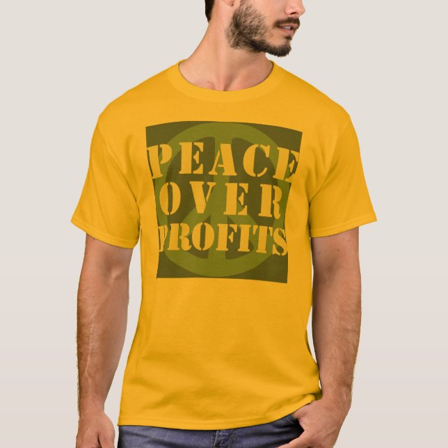 Frieden über Gewinn-T - Shirts (Vorderseite)
