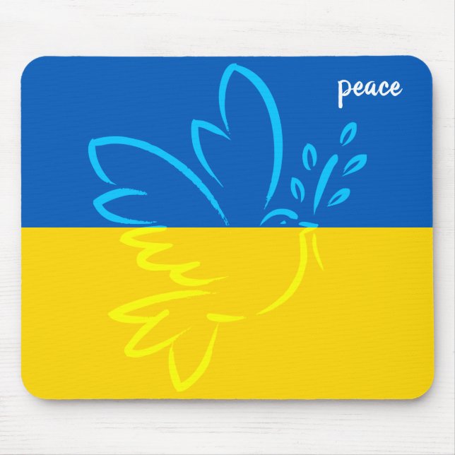 Frieden - Ukraine Mousepad (Vorne)