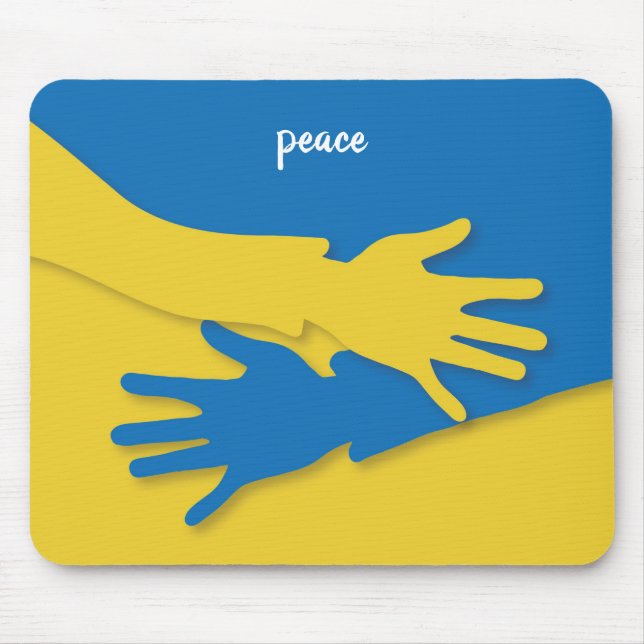 Frieden - Ukraine Mousepad (Vorne)