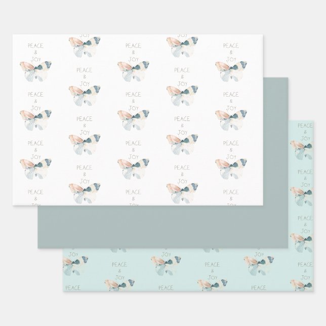 Frieden und Freude Butterfly Geschenkpapier Set (Set)