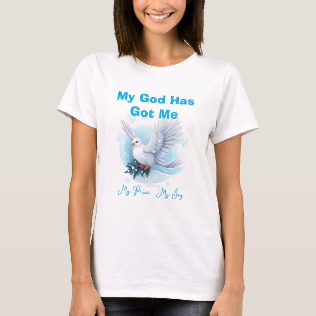 Frieden und Freude für meinen Gott T-Shirt (Vorderseite)