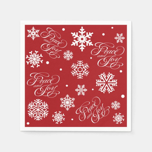 Frieden und Freude Serviette (Vorderseite)
