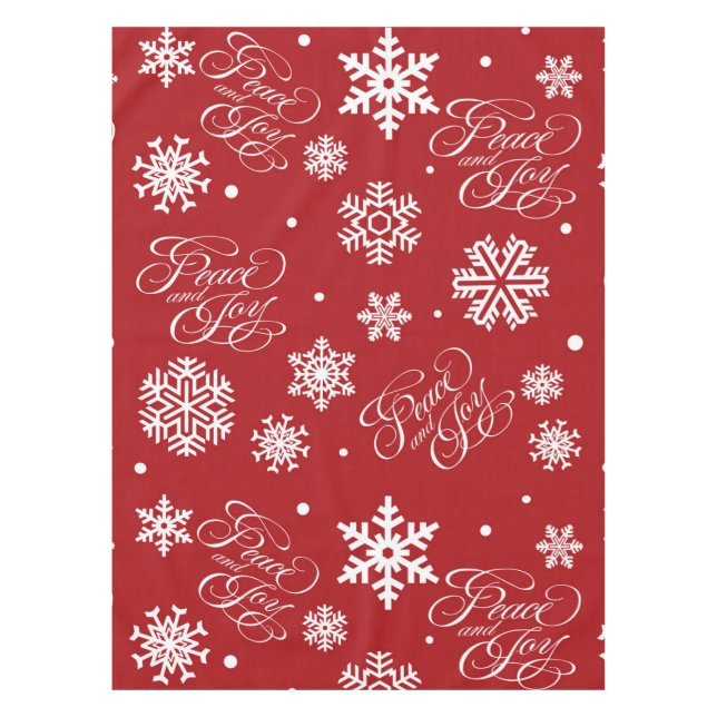 Frieden und Freude Tischdecke (Vorderseite)