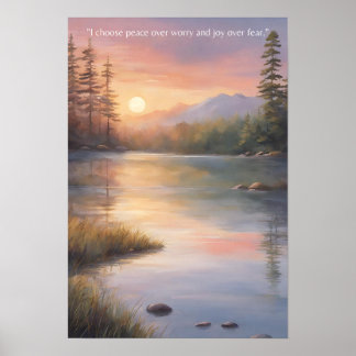 Frieden und Freude vereinbaren Poster