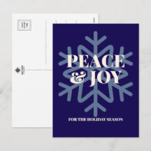 Frieden und Freude zur Festtags-Typografie