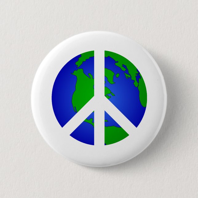 Frieden und Frieden Button (Vorderseite)