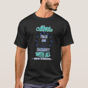 Frieden und Harmonie Christlicher Glaube fördern T-Shirt