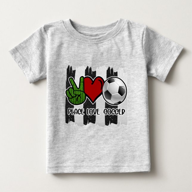 Frieden und Liebe Baby T-shirt (Vorderseite)