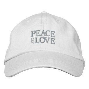 FRIEDEN UND LIEBE (Frauenkappe) Bestickte Baseballkappe