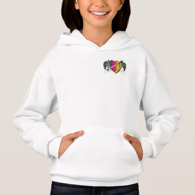 Frieden und Liebe Hoodie (Vorderseite)