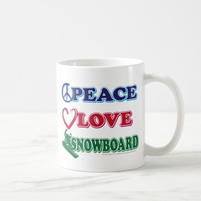 Frieden und Liebe Kaffeetasse (Rechts)