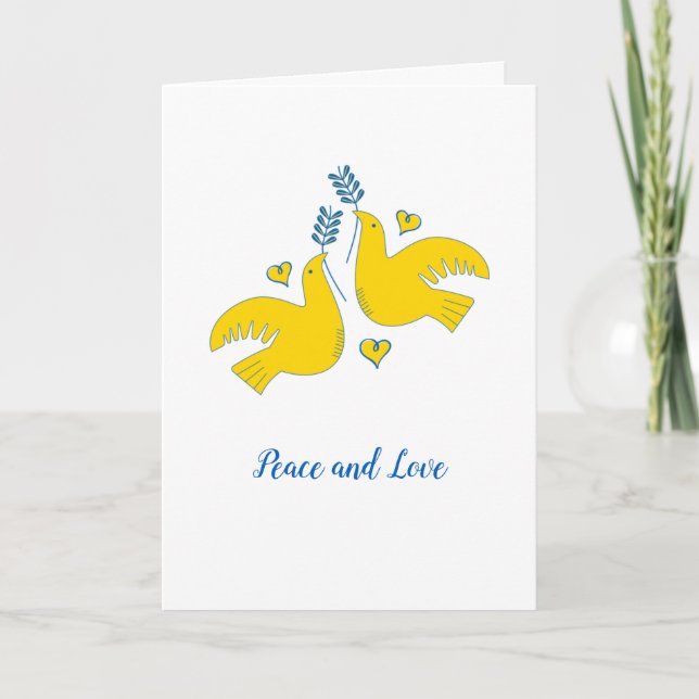 Frieden und Liebe Karte (Vorderseite)
