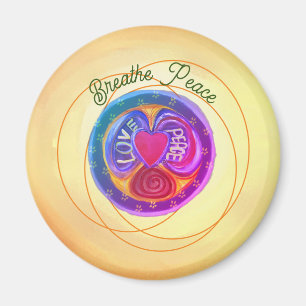 Frieden und Liebe Magnet