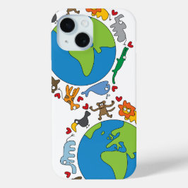 Frieden und Liebe Niedliche Cartoon Tiere der Welt title_seo2