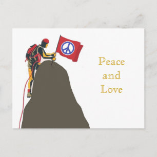 Frieden und Liebe Postkarte