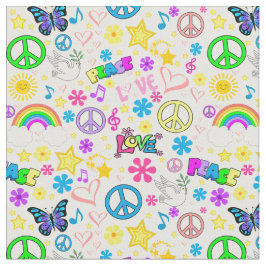 Frieden und Liebe Stoff