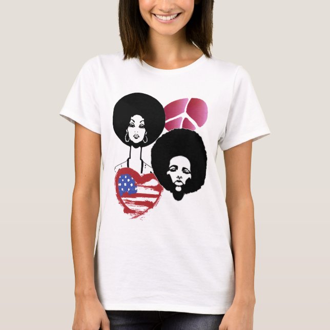 Frieden und Liebe T-Shirt (Vorderseite)