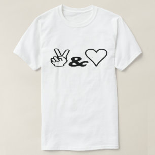 Frieden und Liebe T-Shirt