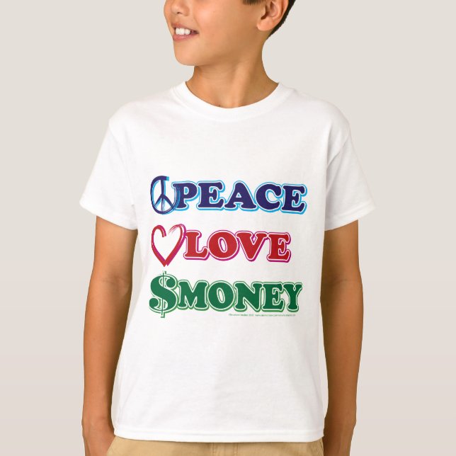 Frieden und Liebe T-Shirt (Vorderseite)