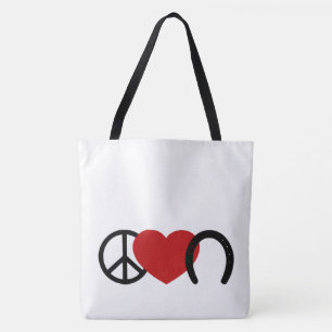 Frieden und Liebe Tasche