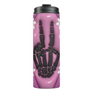 Frieden und Liebe Thermosbecher