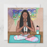 Frieden und Meditation Städtische Kunst