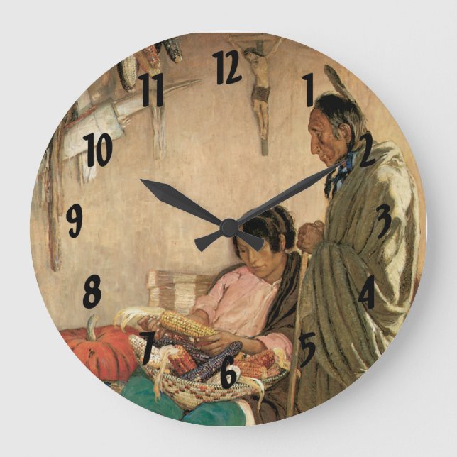 Frieden und viel große wanduhr (Vorderseite)