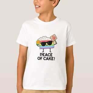 Frieden von Kuchen Funny Food Puff T-Shirt