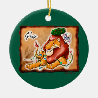 FRIEDEN VON LÖWE UND LAMM von Jeff Willis Art Keramik Ornament