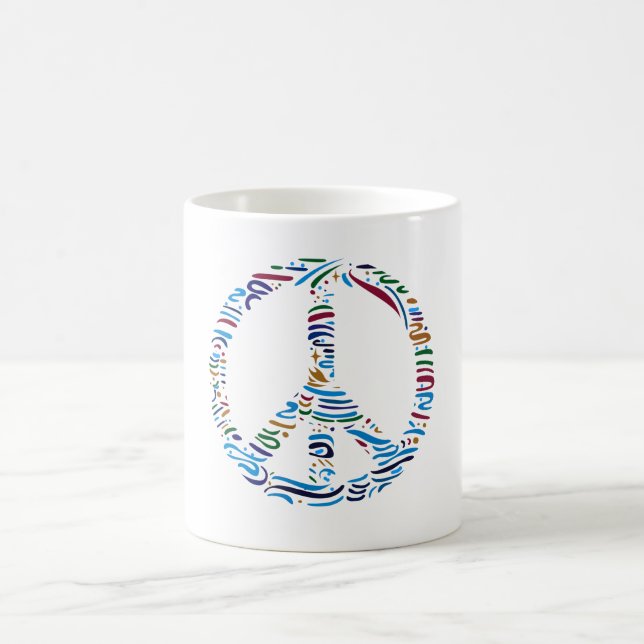 Frieden wählen kaffeetasse (Mittel)