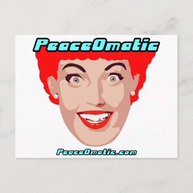 FriedenOmatic Weltfrieden Postkarte (Vorderseite)