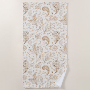 Friedens Bohemian Hippie Sechziger Jahre Paisley Strandtuch