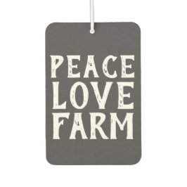 FRIEDENS-LIEBE FARM-Typografie | Außenkissen Autolufterfrischer