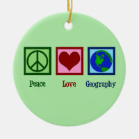 Friedens-Liebe-Geografie-Lehrer