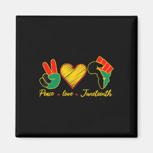 Friedens-Liebe Juneteenth Black Pride Freedom 4. Magnet