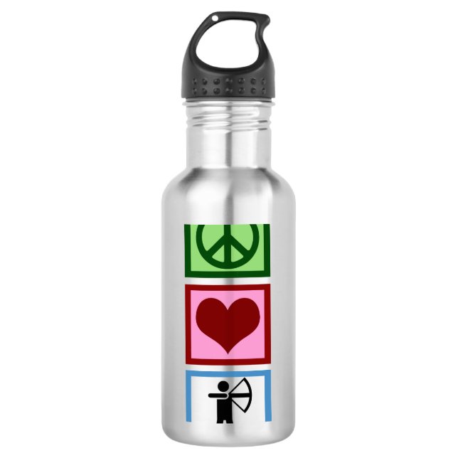 Friedens-Liebe Trinkflasche (Vorderseite)