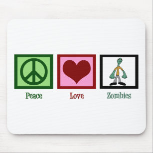 Friedens-Liebe Zombies Mousepad
