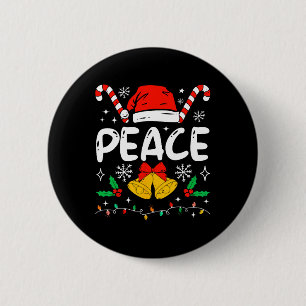 Friedens-Matching Ich komme in Frieden Paare Santa Button