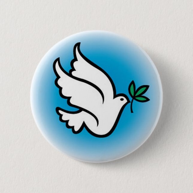 Friedens­taube Button (Vorderseite)