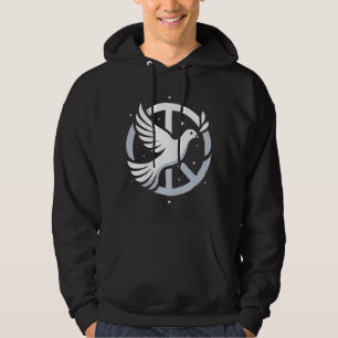 Friedens-Taube mit Olivenzweig in PeaceSymbol-T-Sh Hoodie