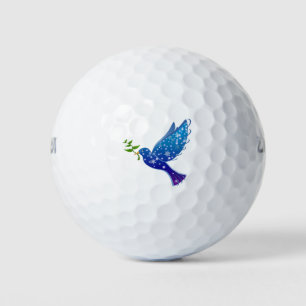 Friedens Taube Vogel Symbol Liebe Freiheit Golfball