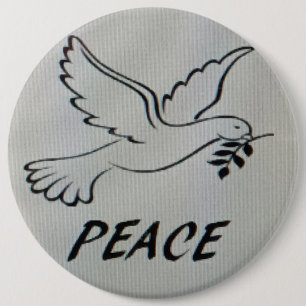 Friedens-Tauben-Logo-Schaltfläche Button