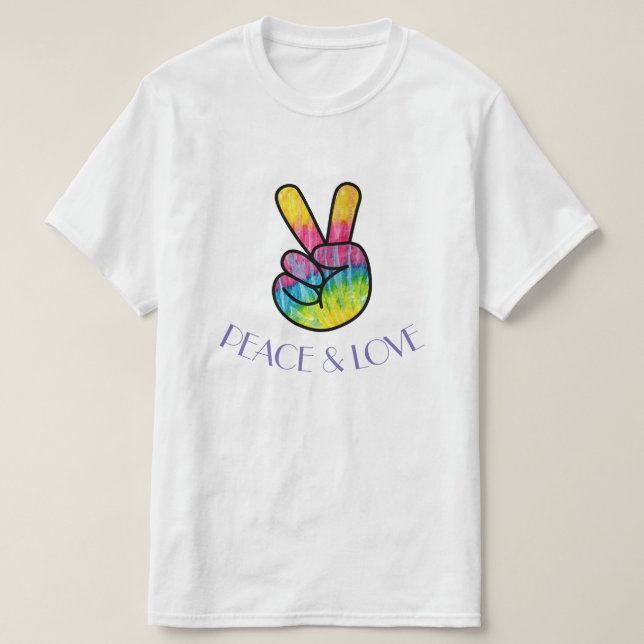 Friedens-u. Liebe-T - Shirt (Design vorne)