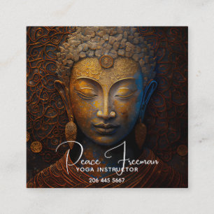 FRIEDENSABKOMMEN   MEDITATIONS PORTRAIT QUADRATISCHE VISITENKARTE