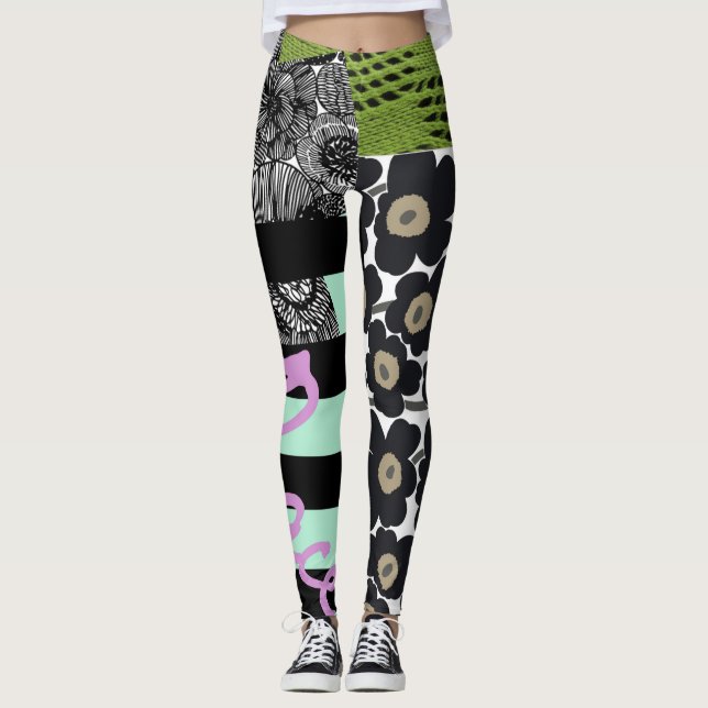 FRIEDENSabstrakte Leggings (Vorderseite)