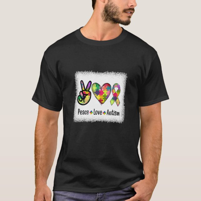 Friedensautismus im April tragen wir Blauer für Au T-Shirt (Vorderseite)