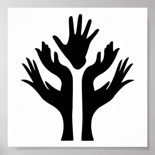 FRIEDENSBEHÄLTER MOTIVIEREND ICON-LOGO-SYMBOL POSTER (Vorne)