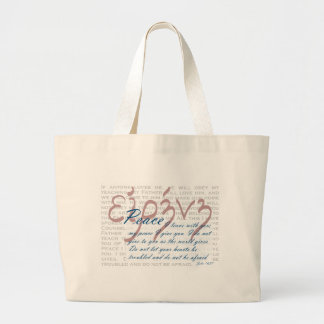 Friedensbibel-Vers auf christlicher Tasche