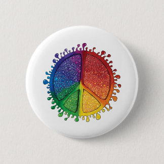Friedensblasen Button
