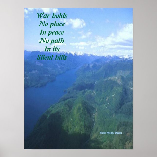 Friedensbotschaft Poster (Vorne)